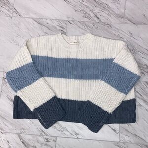 MOON AND MADISON STRIPED SWEATER